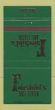 Matchbook Cover - Fairchild's Golf Center Palm Springs CA 30 Strike