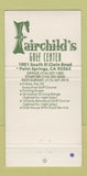 Matchbook Cover - Fairchild's Golf Center Palm Springs CA 30 Strike