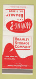 Matchbook Cover - Bramley Storage Moving Trucking Cleveland OH 30 Strike