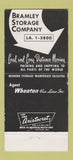 Matchbook Cover - Bramley Storage Moving Trucking Cleveland OH 30 Strike