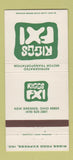 Matchbook Cover - Riggs FXI Food Express Trucking New Bremen OH 30 Strike