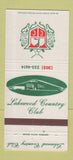 Matchbook Cover - Lakewood Country Club Colorado 30 Strike