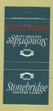 Matchbook Cover - Stonebridge Country Club 30 Strike