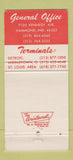 Matchbook Cover - Artim Transport Trucking Hammond IN 30 Strike