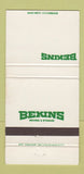 Matchbook Cover - Bekins Moving Storage Trucking 30 Strike
