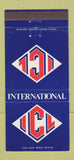 Matchbook Cover - ICL International Trucking Detroit Ann Arbor MI 30 Strike