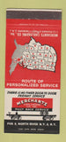 Matchbook Cover - Merchants Carloading Newark NJ North River NY 30 Strike