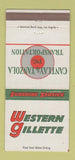 Matchbook Cover - Western Gillette Trucking Cantlay Tanzola 30 Strike