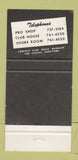 Matchbook Cover - West Shore Country Club Camp Hill PA 30 Strike
