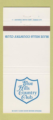 Matchbook Cover - Blue Hills Country Club  30 Strike
