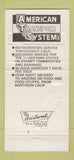 Matchbook Cover - American Transport System Trucking Redwood City CA 30 Strike