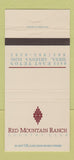 Matchbook Cover - Red Mountain Ranch Country Club Mesa AZ 30 Strike