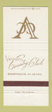 Matchbook Cover - Vestavia Country Club Birmingham AL 30 Strike