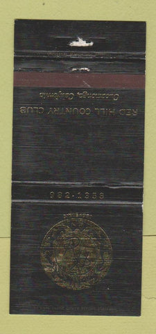 Matchbook Cover - Red Hill Country Club Cucamonga CA WEAR 30 Strike