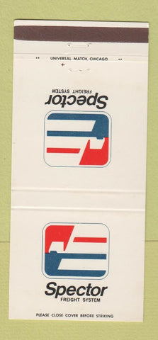 Matchbook Cover - Spector Freight System Trucking  30 Strike