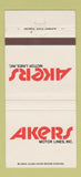 Matchbook Cover - Akers Motor Lines Trucking 30 Strike