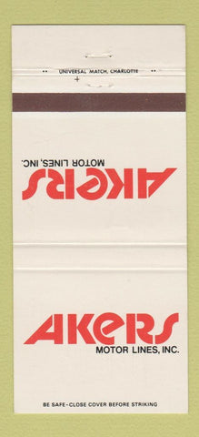 Matchbook Cover - Akers Motor Lines Trucking 30 Strike