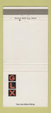 Matchbook Cover - GLX Great Lakes Express Trucking Saginaw MI 30 Strike