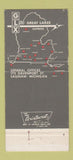 Matchbook Cover - GLX Great Lakes Express Trucking Saginaw MI 30 Strike