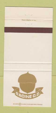 Matchbook Cover - Racine Country Club WI 30 Strike