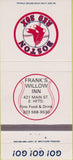 Matchbook Cover - Willow Inn East Hartford  CT 1988 Red Sox schedule 30 Strike