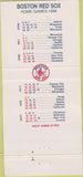 Matchbook Cover - Willow Inn East Hartford  CT 1988 Red Sox schedule 30 Strike