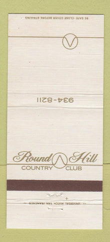 Matchbook Cover - Round Hill Country Club 30 Strike