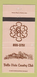 Matchbook Cover - Bella Vista Country Club 30 Strike