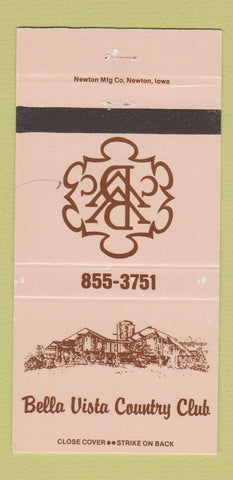 Matchbook Cover - Bella Vista Country Club 30 Strike