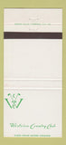 Matchbook Cover - Westview Country Club 30 Strike