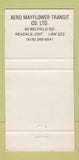 Matchbook Cover - Mayflower Trucking STAINED Rexdale ON 30 Strike