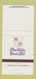 Matchbook Cover - Plum Hollow Country Club 30 Strike