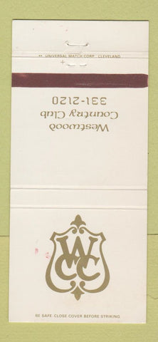 Matchbook Cover - Westwood Country Club WEAR 30 Strike