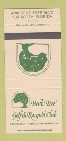 Matchbook Cover - Bent Tree Golf Racquet Club Sarasota FL 30 Strike