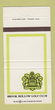 Matchbook Cover - Brook Hollow Golf Club 30 Strike