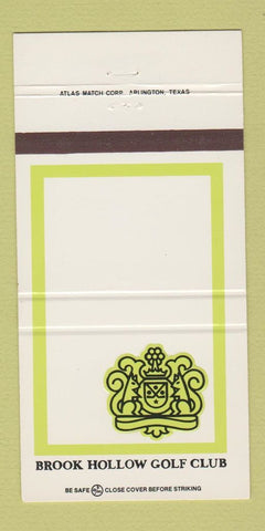 Matchbook Cover - Brook Hollow Golf Club 30 Strike