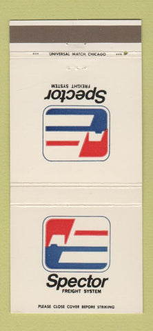 Matchbook Cover - Spector Freight System Trucking  30 Strike