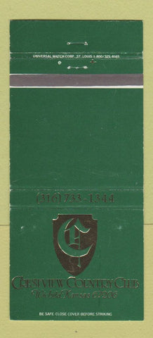 Matchbook Cover - Crestview Country Club Wichita KS WEAR 30 Strike