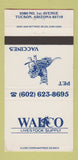 Matchbook Cover - Walco Livestock Supply Vaccines Tucson AZ 30 Strike
