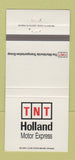 Matchbook Cover - TNT Holland Motor Express Trucking Holland MI 30 Strike