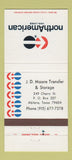 Matchbook Cover - North American Van Lines Trucking Abilene TX 30 Strike