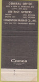 Matchbook Cover - Shea Matson Trade Show Moving Milwaukee 30 Strike