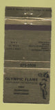 Matchbook Cover - Olympic Flame Restaurant Chicago IL girlie WEAR 30 Strike