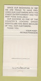 Matchbook Cover - Olympic Flame Restaurant Chicago IL girlie WEAR 30 Strike