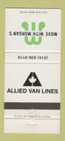 Matchbook Cover - Allied Van Lines Trucking Morgan's Dorval QC 30 Strike