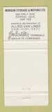 Matchbook Cover - Allied Van Lines Trucking Morgan's Dorval QC 30 Strike