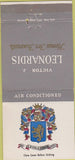 Matchbook Cover - Victor Leonardis Funeral Home Newark NJ 30 Strike
