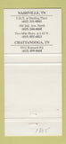 Matchbook Cover - Hooters Restaurants girlie Owl Nashville TN 30 Strike