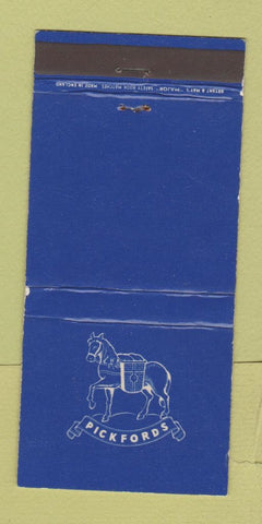 Matchbook Cover - Pickfords Trucking UK England WEAR 30 Strike