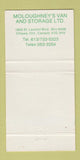 Matchbook Cover - Moloughney's Van Storage Trucking Ottawa ON 30 Strike